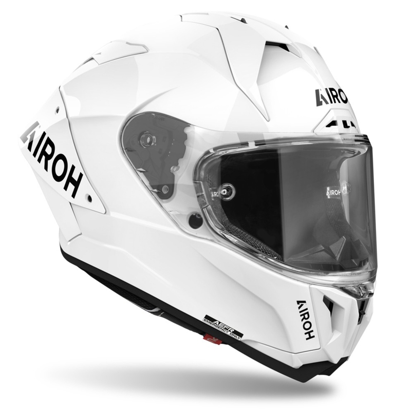 Integrēta motocikla ķivere Airoh GP800 FIM Carbon balta