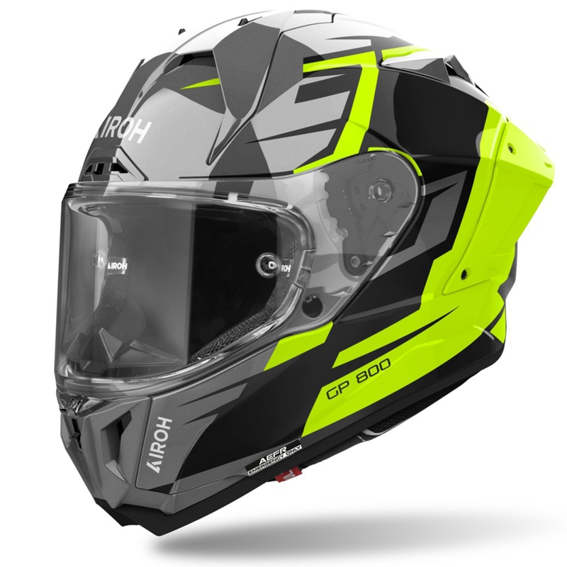 Integrēta ķivere motociklam Airoh GP800 Master dzeltena