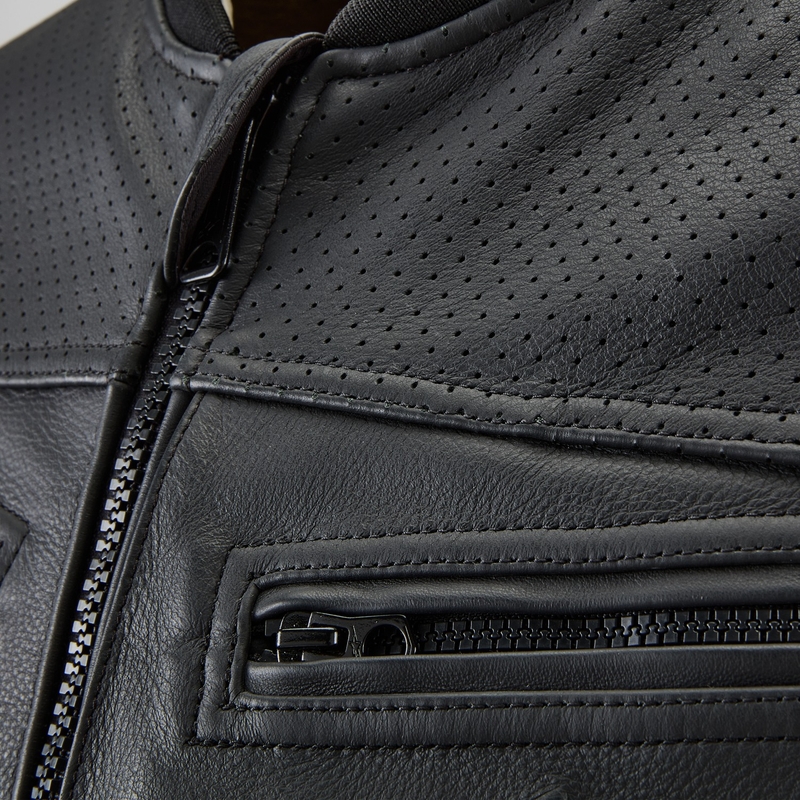 Gaisa spilvenu veste Alpinestars TECH-AIR®3 V2 LEATHER sistēma melna