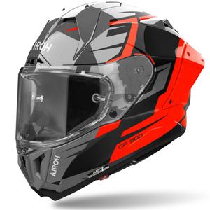 Integrēta ķivere motociklam Airoh GP800 Master oranžā krāsā