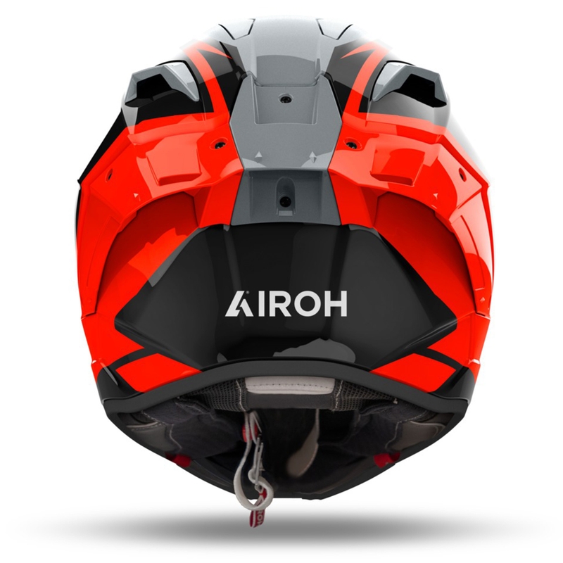 Integrēta ķivere motociklam Airoh GP800 Master oranžā krāsā