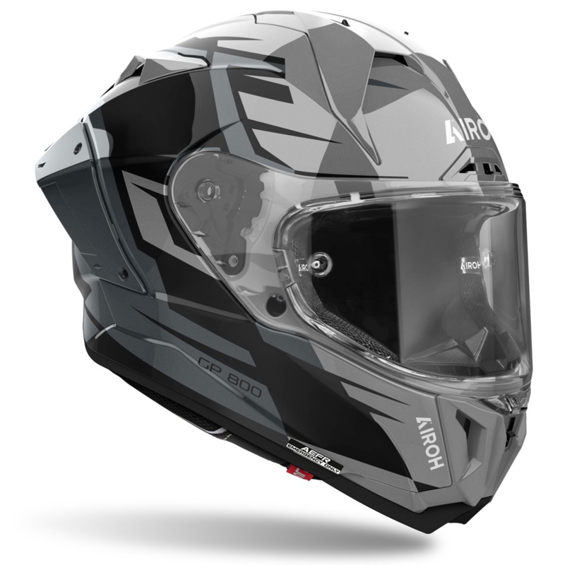 Integrēta motocikla ķivere Airoh GP800 Master metāliska