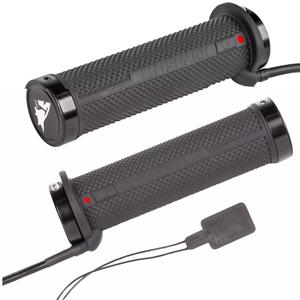 Apsildāmi ATV rokturi SHARK Lock-On ar iebūvētiem vadības elementiem + īkšķa un sēdekļa apsildi