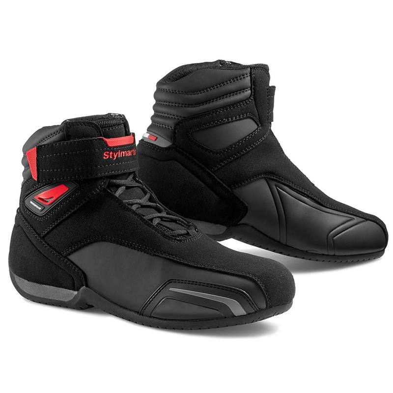 Stylmartin Vector melni-sarkani motocikla zābaki