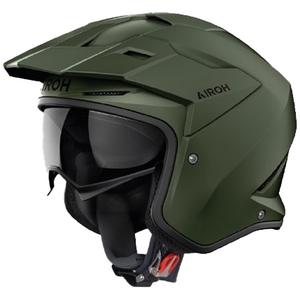 Izmēģinājuma ķivere motociklam Airoh Kombakt Krāsa matēta haki krāsā