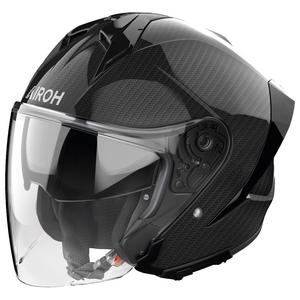 Atvērtā motociklu ķivere Airoh H21 Carbon black