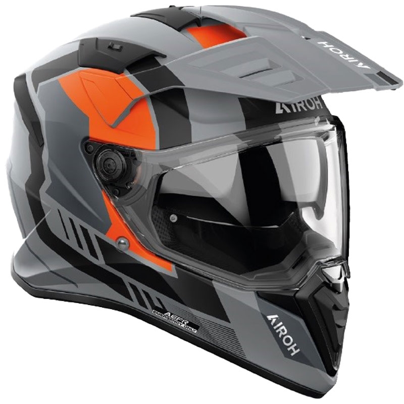 Enduro motocikla ķivere Airoh Bandit Horn matēta oranža