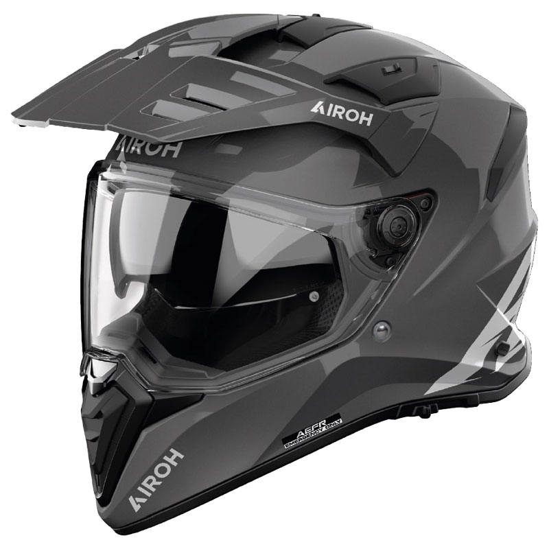Enduro motociklu ķivere Airoh Bandit Krāsa tumši pelēka