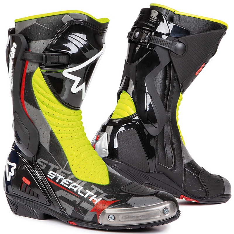 Boty na motorku Stylmartin Stealth Evo Air černo-fluo žluté