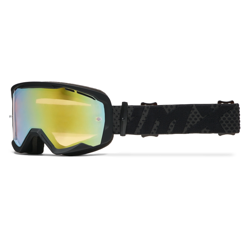 iMX Endurance Flip melni-melnas motokrosa brilles ar iridija pleksi