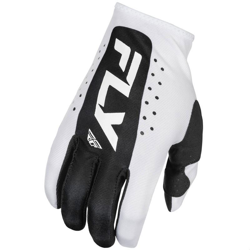 Motokrosa cimdi FLY Racing Lite balti-melni