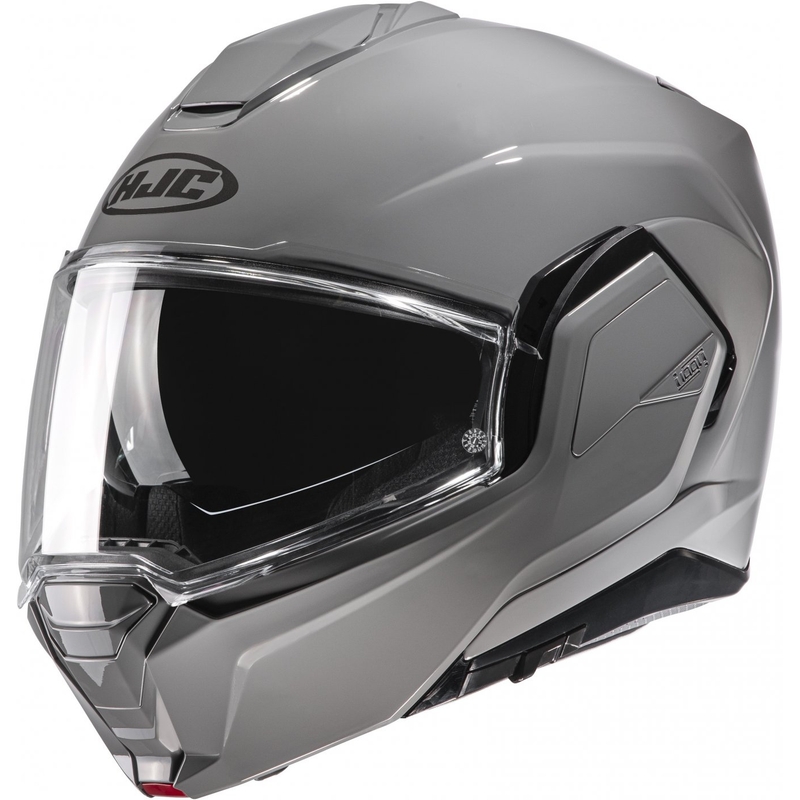 HJC i100 Solid gaiši pelēka flip-up motociklu ķivere