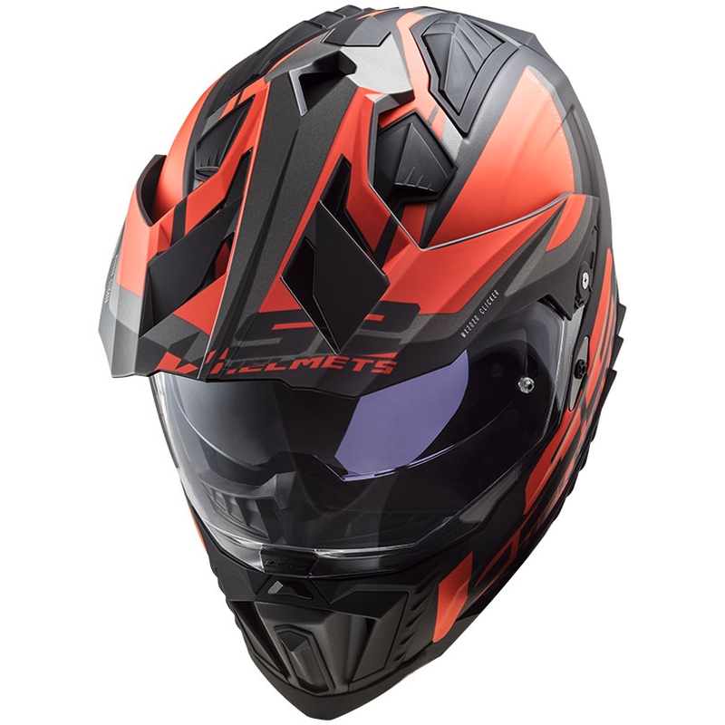 Enduro ķivere LS2 MX701 Explorer Alter melna-fluo oranži-pelēka matēta