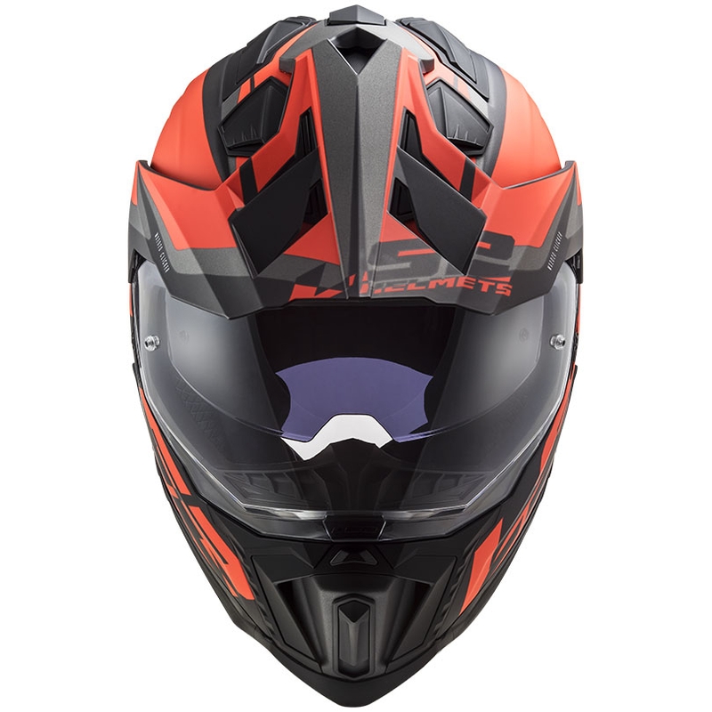 Enduro ķivere LS2 MX701 Explorer Alter melna-fluo oranži-pelēka matēta