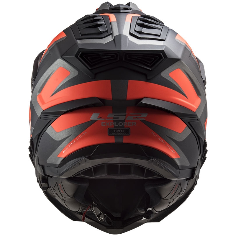 Enduro ķivere LS2 MX701 Explorer Alter melna-fluo oranži-pelēka matēta