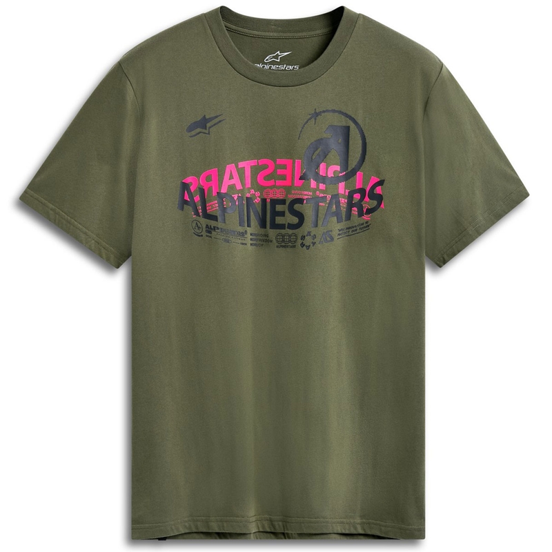 T-krekls Alpinestars Semicircle CSF green