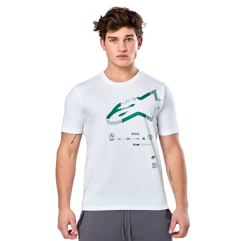 T-krekls Alpinestars Geografica CSF balts