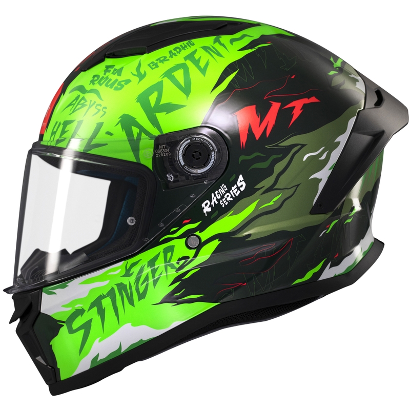 MT Stinger 2 Ardent integrālā moto ķivere zaļa
