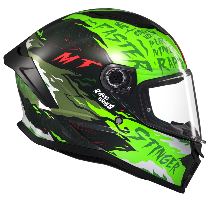 MT Stinger 2 Ardent integrālā moto ķivere zaļa