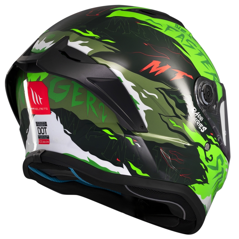 MT Stinger 2 Ardent integrālā moto ķivere zaļa