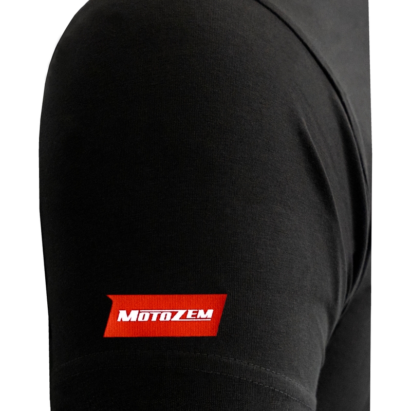 MotoZem T-krekls Man vienkārši jābrauc melns