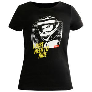 Sieviešu MotoZem Girl T-krekls melns