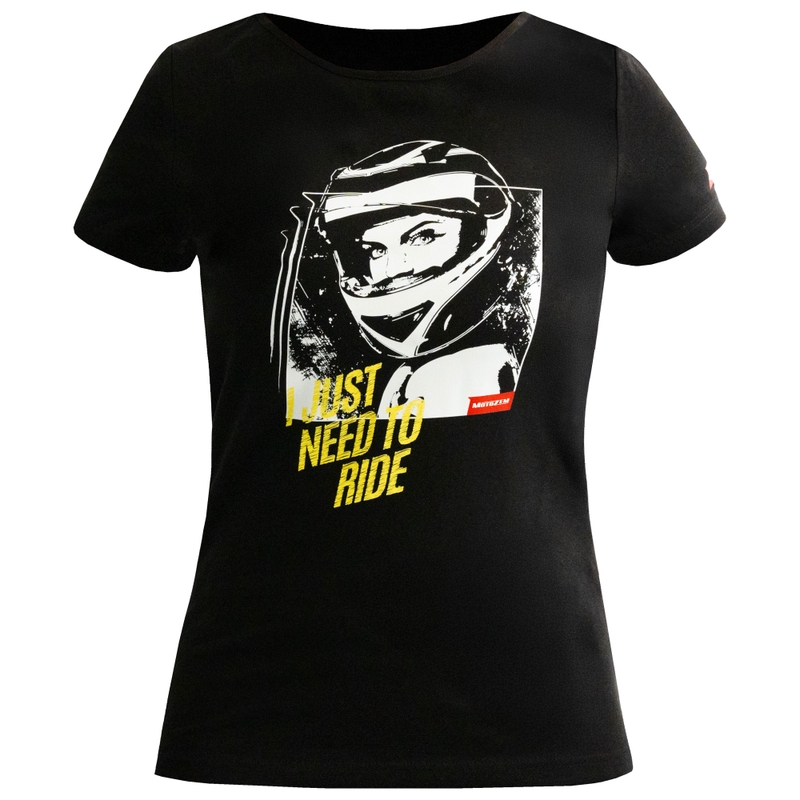 Sieviešu MotoZem Girl T-krekls melns