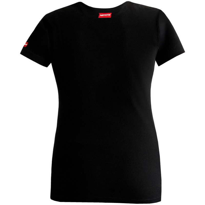 Sieviešu MotoZem Girl T-krekls melns