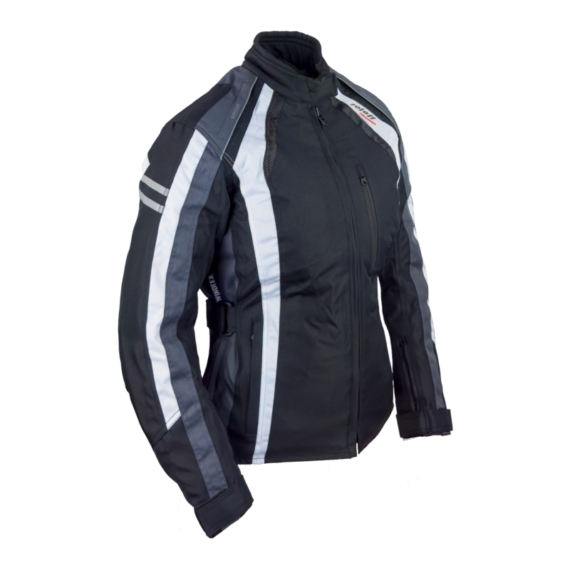 Roleff Venedig Black-Grey-White sieviešu motocikla jaka