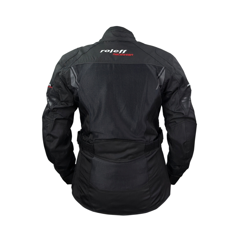 Sieviešu motocikla jaka Roleff Mesh Black