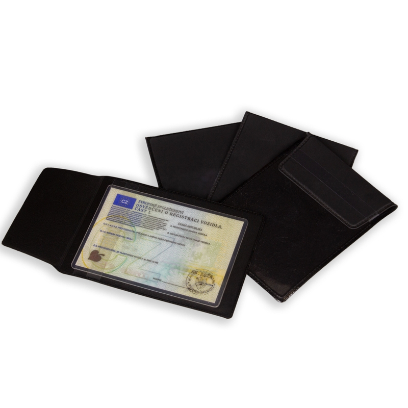 MotoZem melns dokumentu futrālis