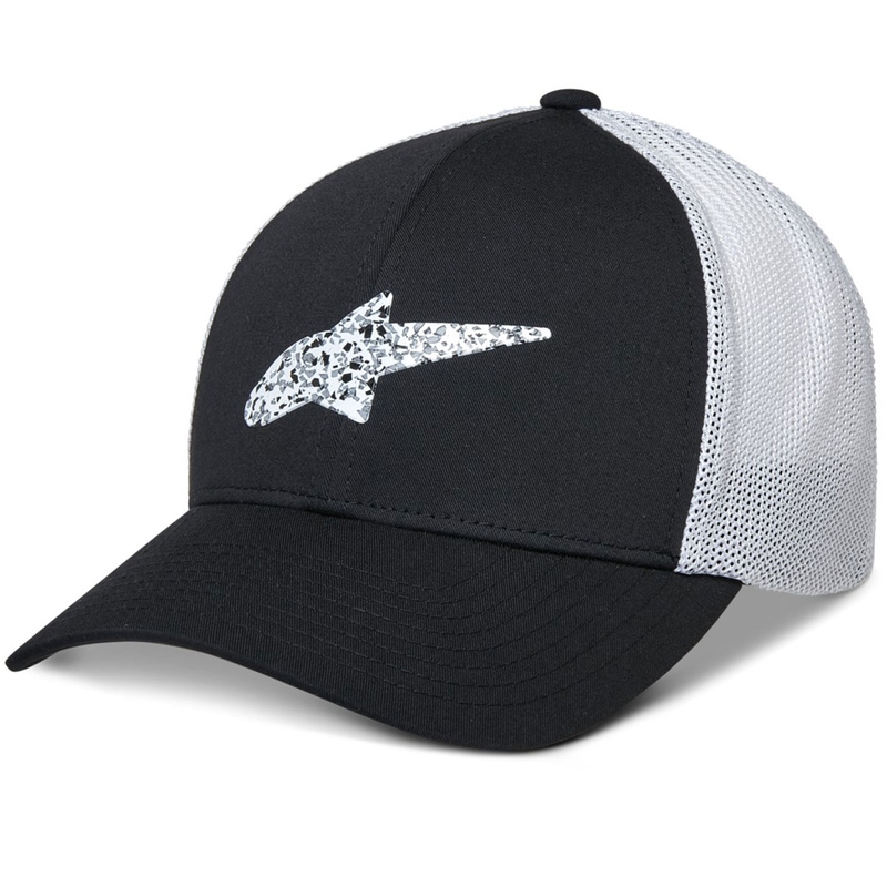 Alpinestars Terolithic Trucker cepure melnā un baltā krāsā