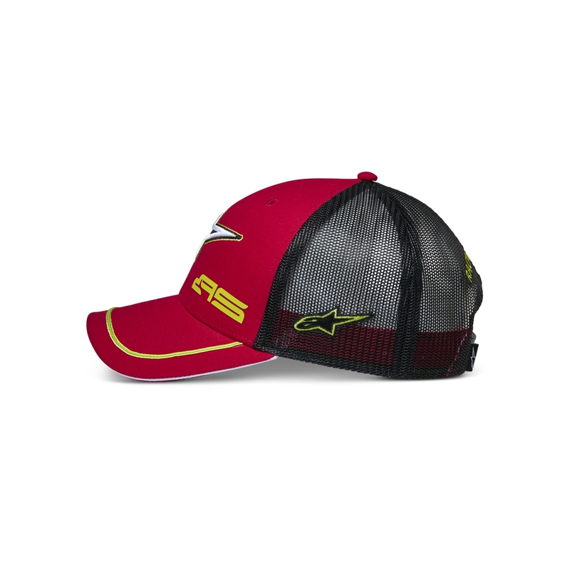 Alpinestars Exceed Trucker cepure sarkanā un melnā krāsā