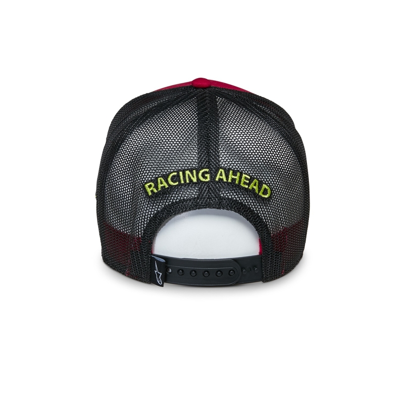Alpinestars Exceed Trucker cepure sarkanā un melnā krāsā