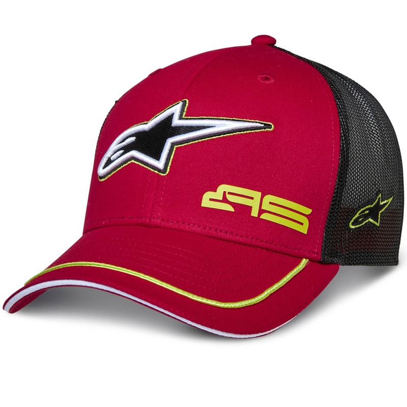 Alpinestars Exceed Trucker cepure sarkanā un melnā krāsā