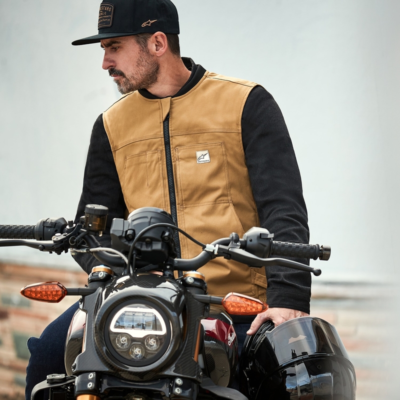 Alpinestars Tech-Air®3 V2 Canvas sistēmas drošības spilvenu veste melna