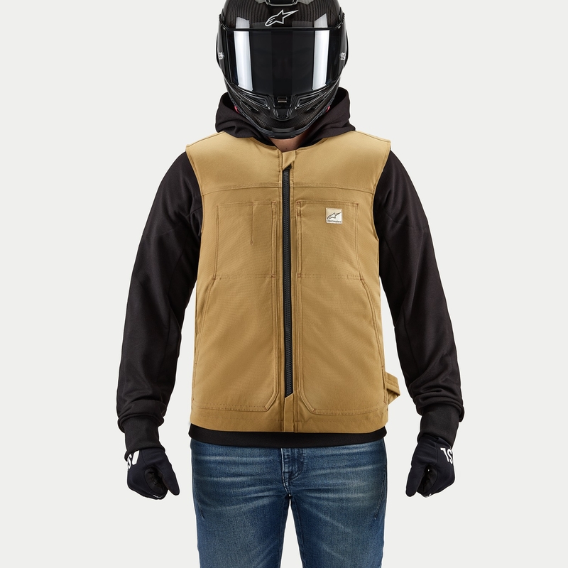 Alpinestars Tech-Air®3 V2 Canvas sistēmas drošības spilvenu veste melna