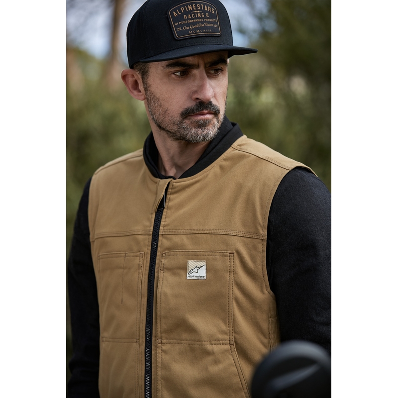 Alpinestars Tech-Air®3 V2 Canvas sistēmas drošības spilvenu veste melna