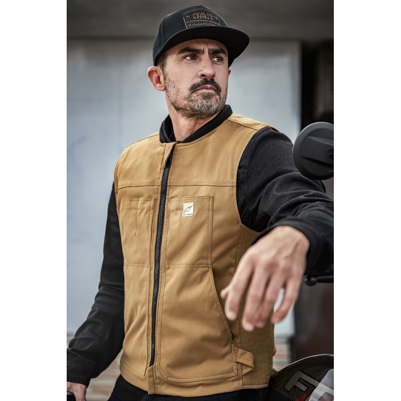 Alpinestars Tech-Air®3 V2 Canvas sistēmas drošības spilvenu veste melna