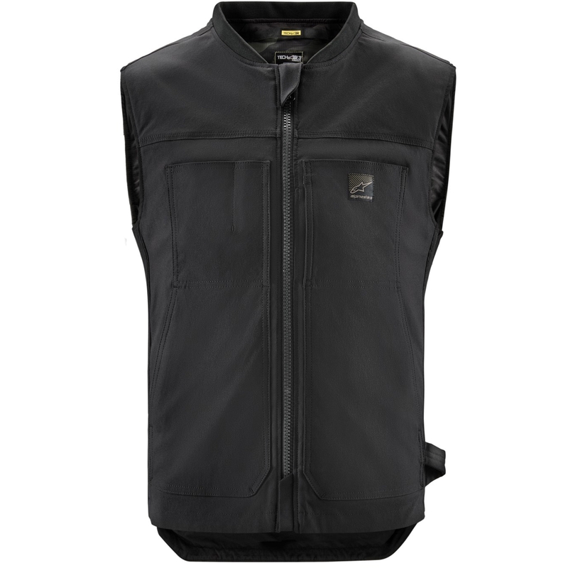 Alpinestars Tech-Air®3 V2 Canvas sistēmas drošības spilvenu veste melna