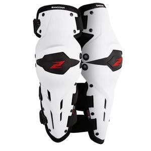 Ceļu aizsargi motociklam Zandona X-Treme Kneeguard white-black