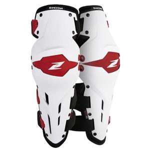 Ceļu aizsargi motociklam Zandona X-Treme Kneeguard balti-sarkans