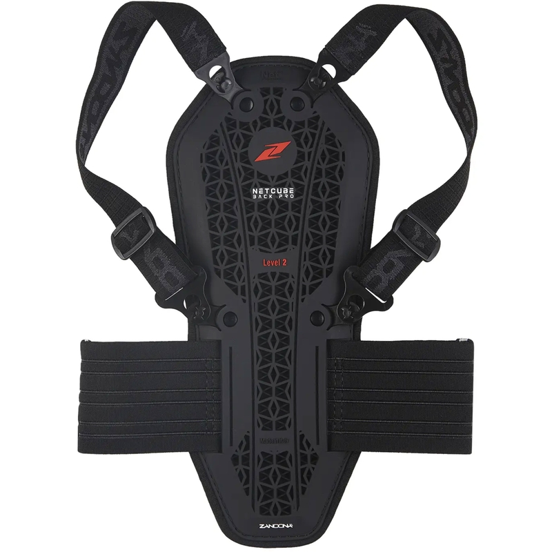 Bērnu mugurkaula aizsargs Zandona Netcube Back PRO X8 melns 136 - 150 cm