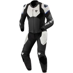Revit Beta 2 melns-gaiši pelēks ādas motocikla kombinezons