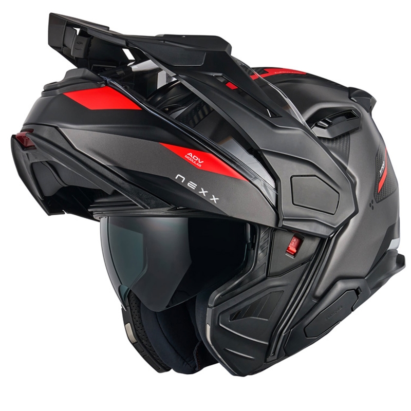 Nexx X.Lifecountry Terra flip-up motociklistu ķivere matēta pelēk-arkana izpārdošana