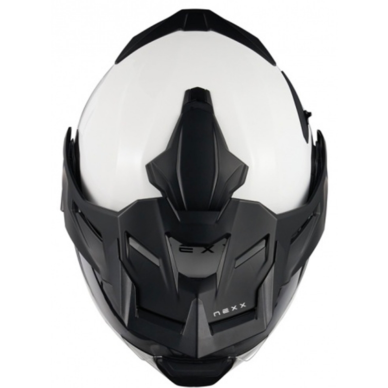 Nexx X.Lifecountry Vienkārša balta flip-up motociklu ķivere izpārdošana