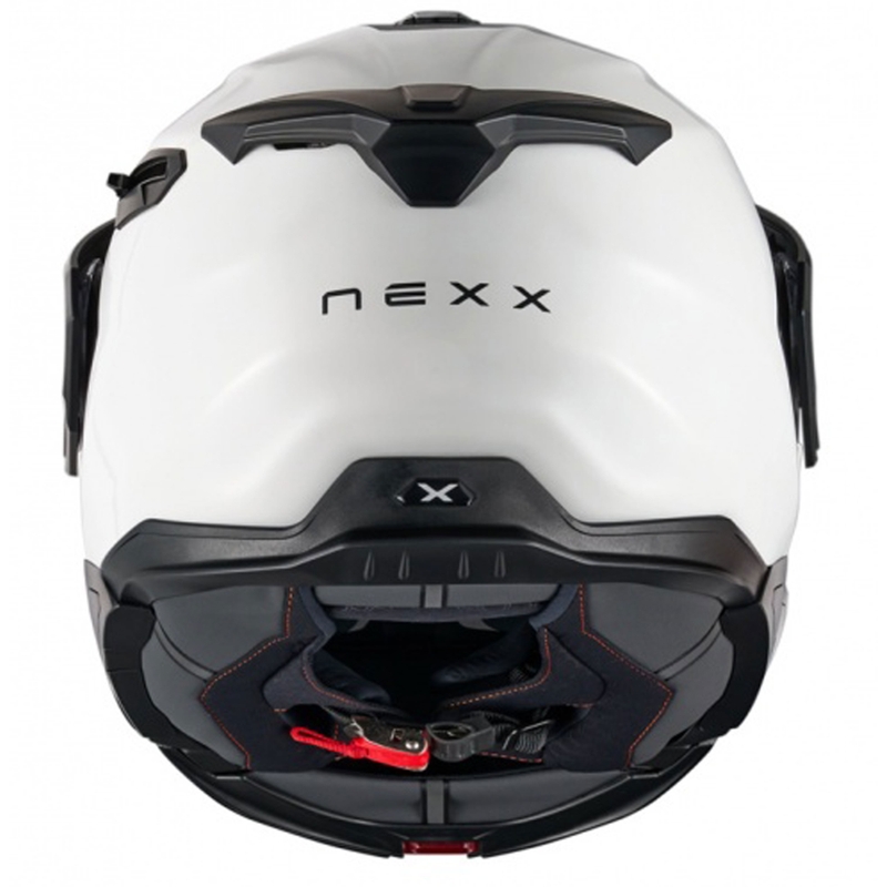 Nexx X.Lifecountry Vienkārša balta flip-up motociklu ķivere izpārdošana