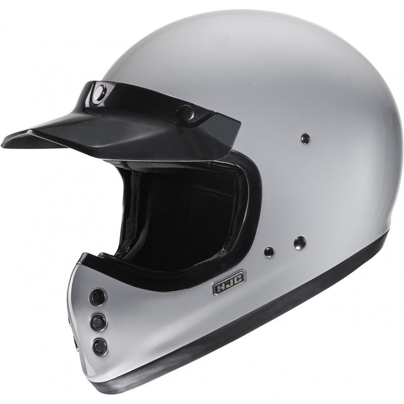 Integrēta motociklu ķivere HJC V60 Solid pelēka