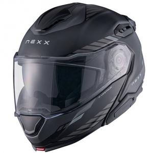 Flip-up motociklistu ķivere Nexx X.Lifetour Globe matēts melns-pelēks