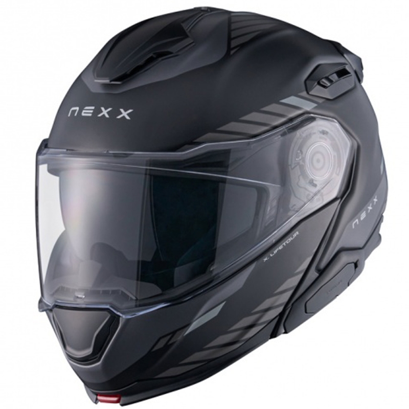 Flip-up motociklistu ķivere Nexx X.Lifetour Globe matēts melns-pelēks izpārdošana